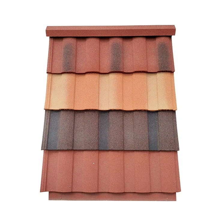 Color Coated Stone Metal Roof Tiles-Roman Tiles