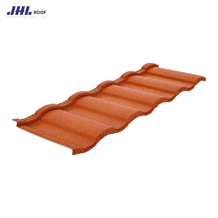 Colored Stone Metal Roofing Roman Tile